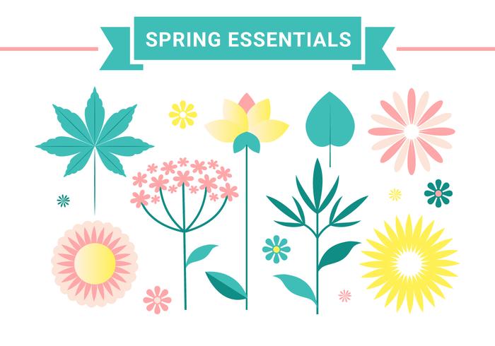 Free Vector Spring Flower Design 