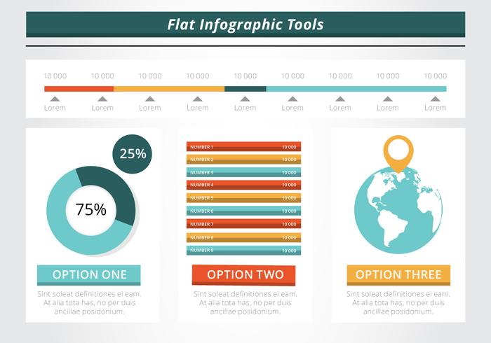 Free Flat Infographic Vector Elements