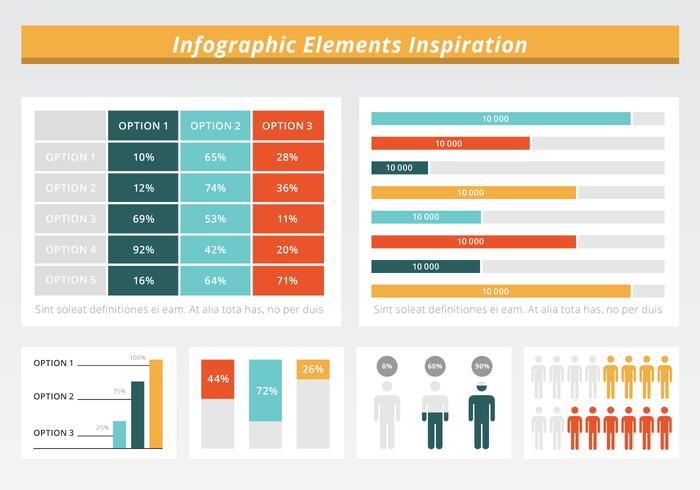 Libre de elementos del vector de Infographic plana