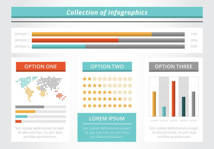Free Flat Infographic Vector Elements Free Flat Infographic Vector Elements