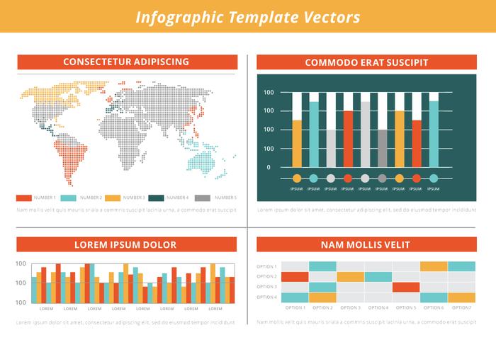 Free Flat Infographic Vector Elements