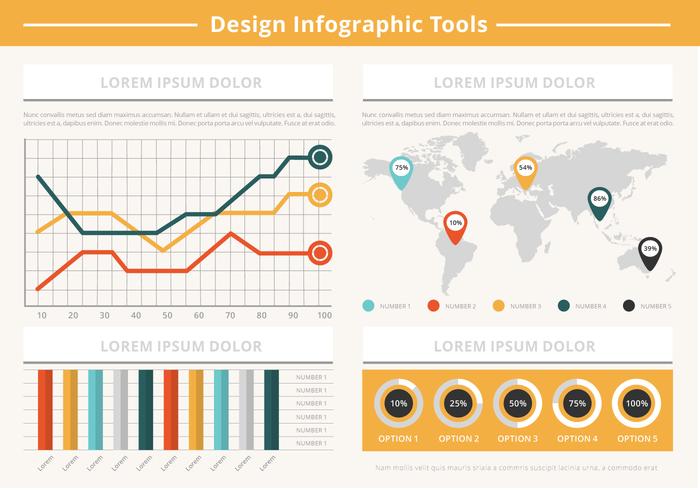 Libre de elementos del vector de Infographic plana