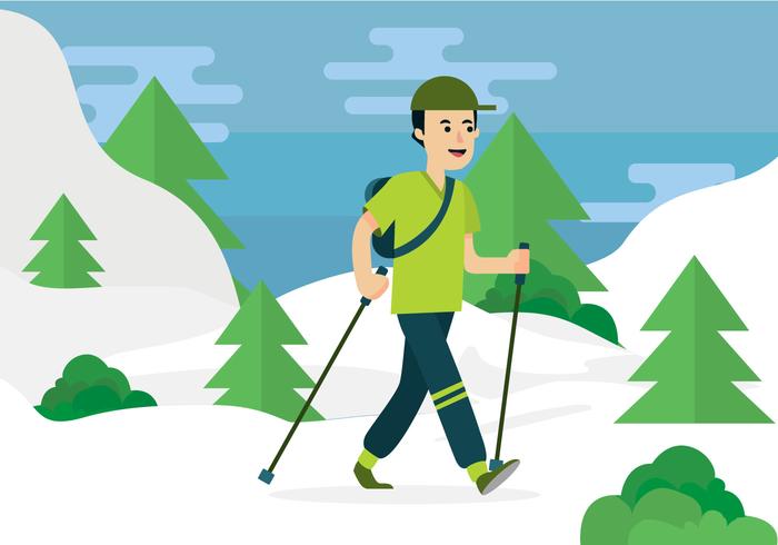 Nordic Walking Vector Nordic Walking Vector
