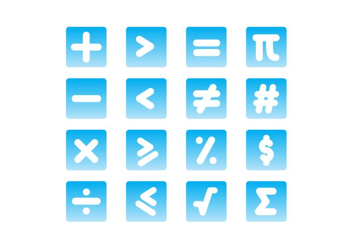 Símbolo de matemáticas de gradiente vectores