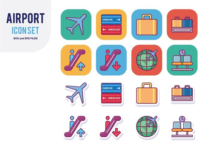 Airport Icon Set vector