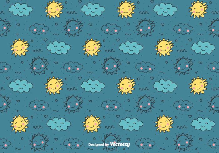 Cheerful Doodle Pattern vector
