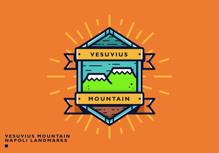 Free Napoli Vesuvius Landmark Vector