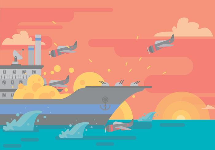 Kamikaze War Planes Vector