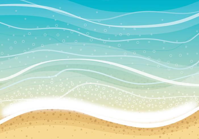 Summer Beach Playa Vector Background 
