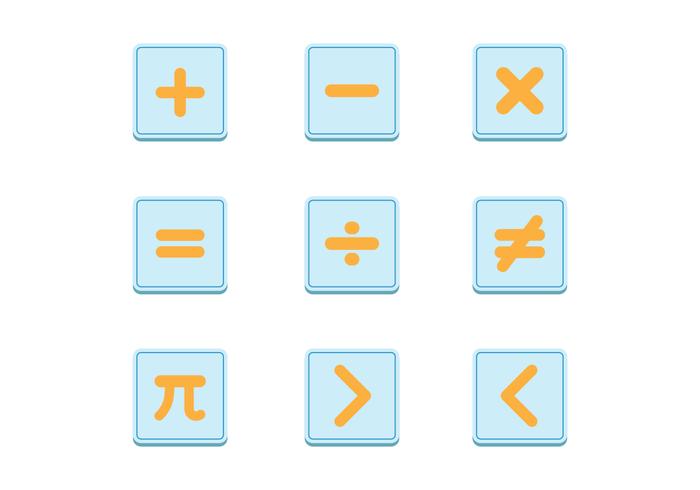 Math Symbols Vector Sets