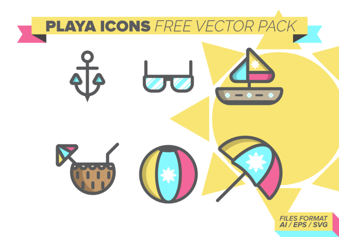 Playa Icons Free Vector Pack Playa Icons Free Vector Pack