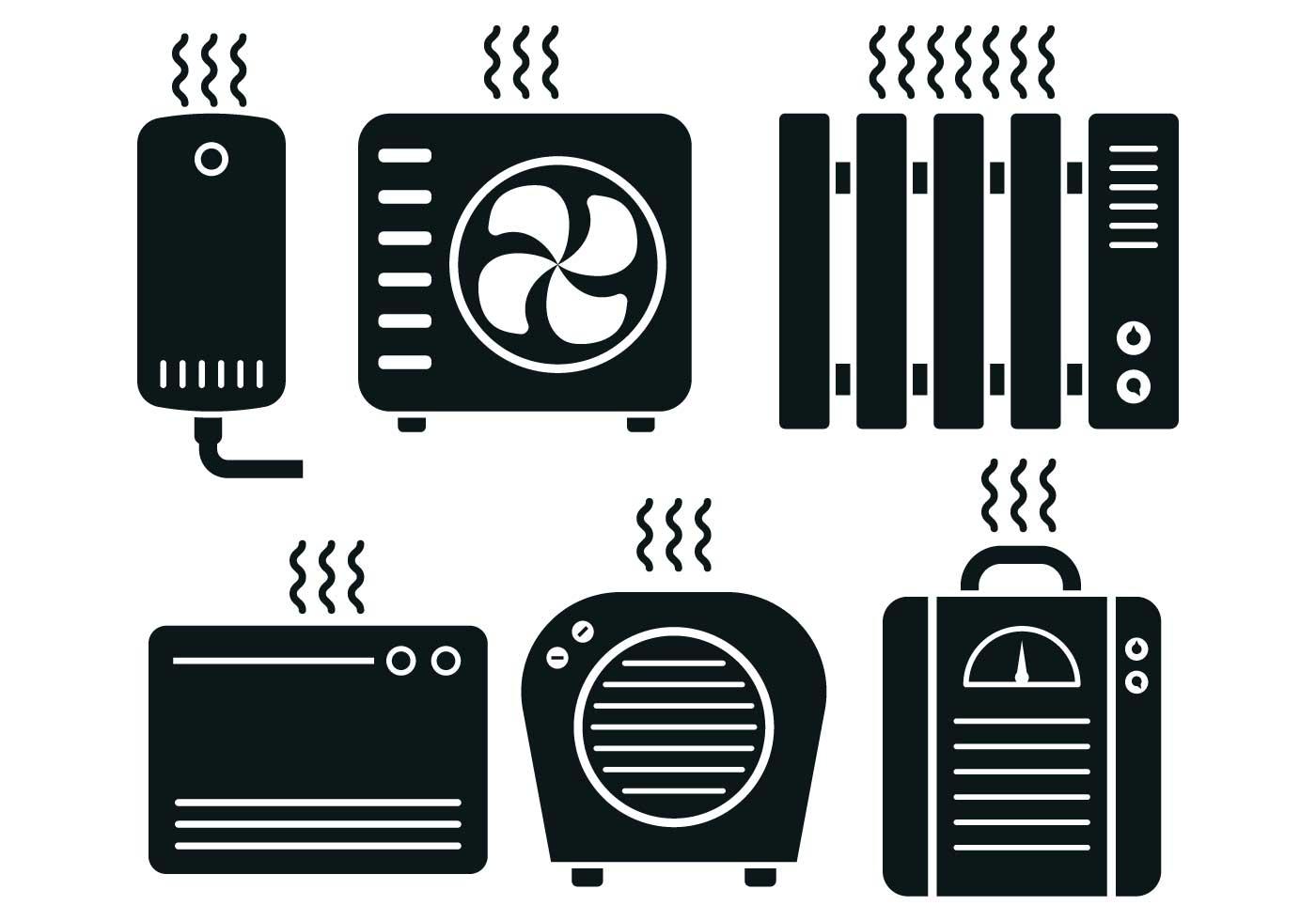 Heater Icon Vector Set 143333 Vector Art at Vecteezy