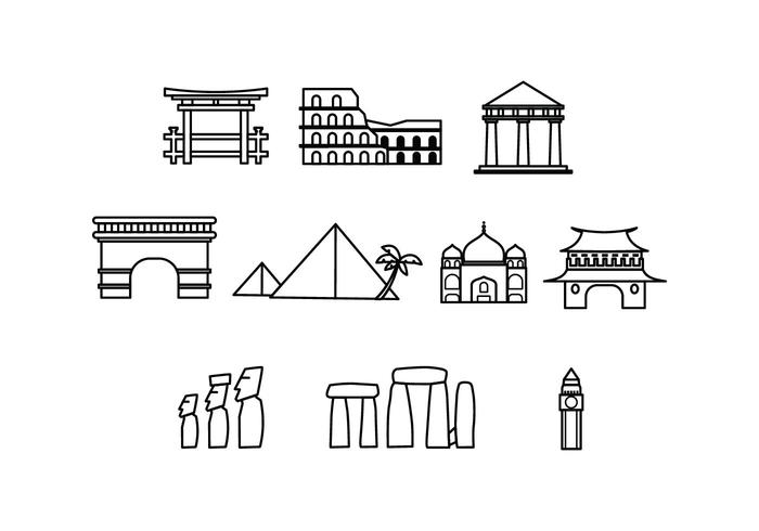 Free Landmark Icon Vector