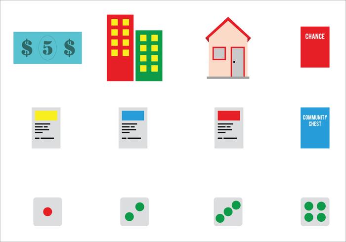 Second Set Of Monopoly Equipment vector