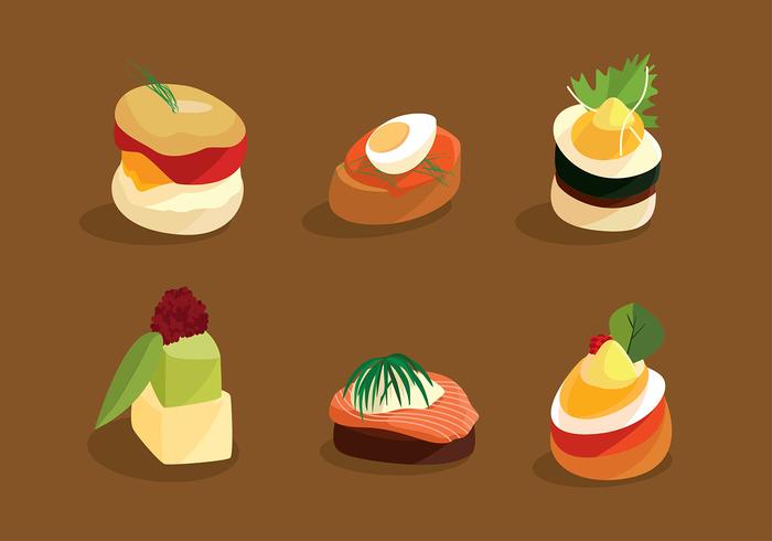 Canapes Cuisine Free Vector