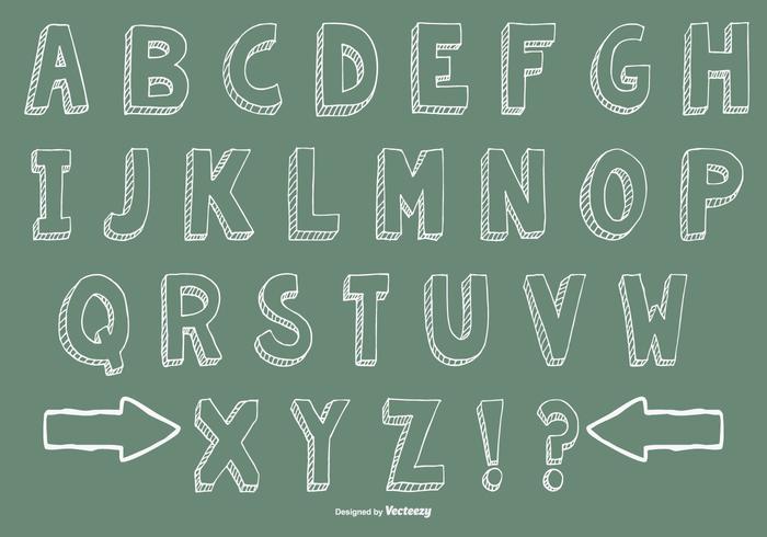 Hand Drawn Alphabet Collection Hand Drawn Alphabet Collection