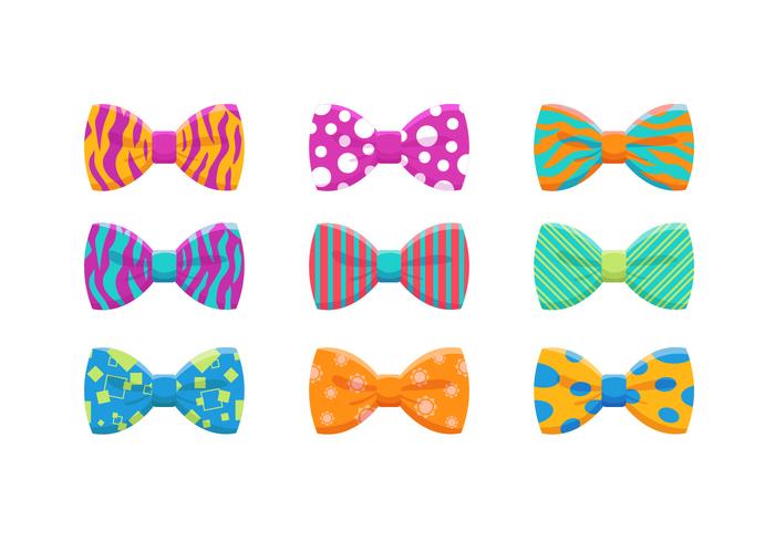 Hair Ribbon Vector Items Pack
