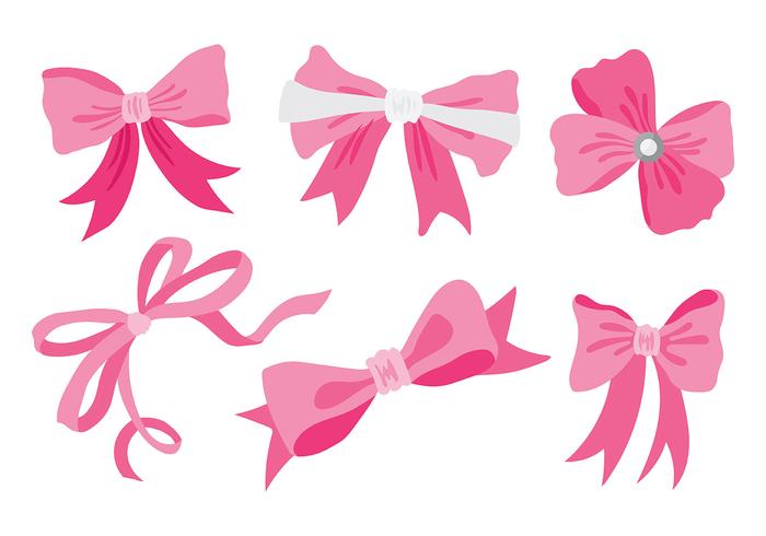 Free Hair Ribbon Icons Vector