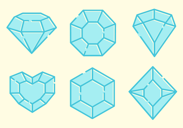 Sparkly Gems Vector