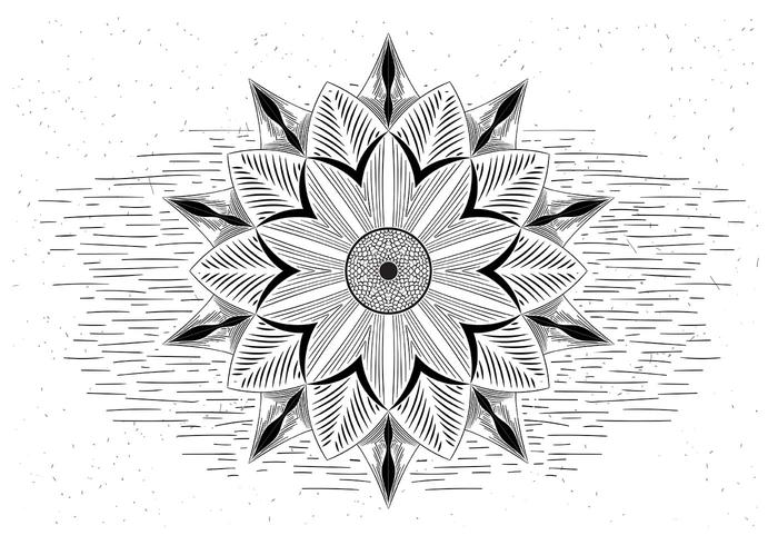 Ilustración vectorial libre Mandala vector