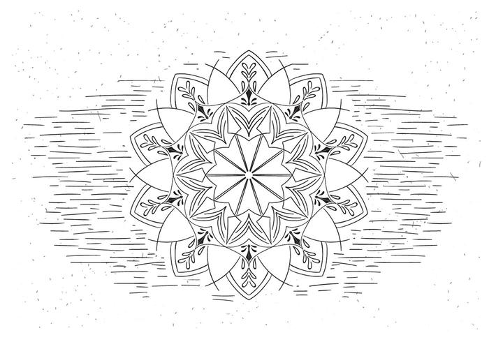 Free Mandala Vector Flower Illustration