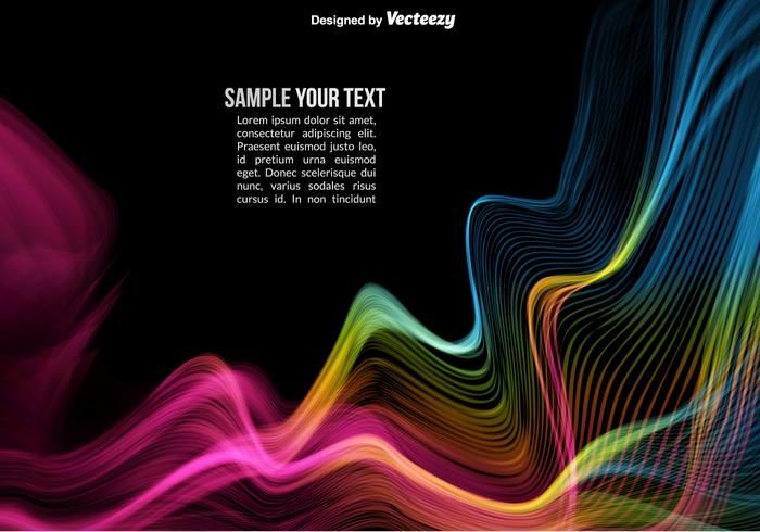 Vector Colorful Abstract Waves