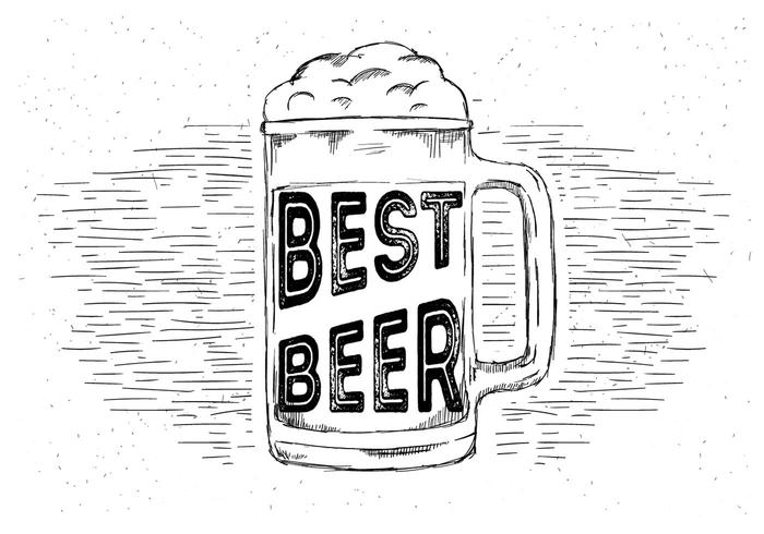 Free Hand Drawn Vector Beer