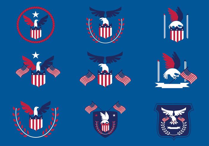 Eagle Seal Blue Red Free Vector Eagle Seal Blue Red Free Vector