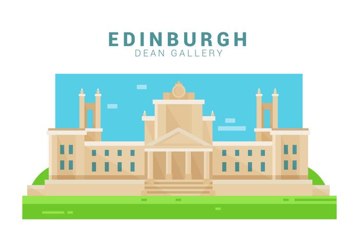 Dean Gallery Of Edinburgh Vector Illustration