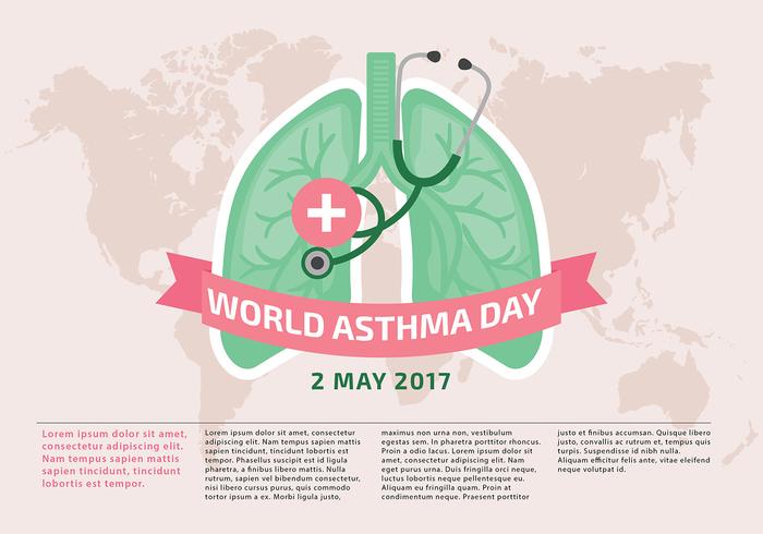 World Asthma Day Template Vector