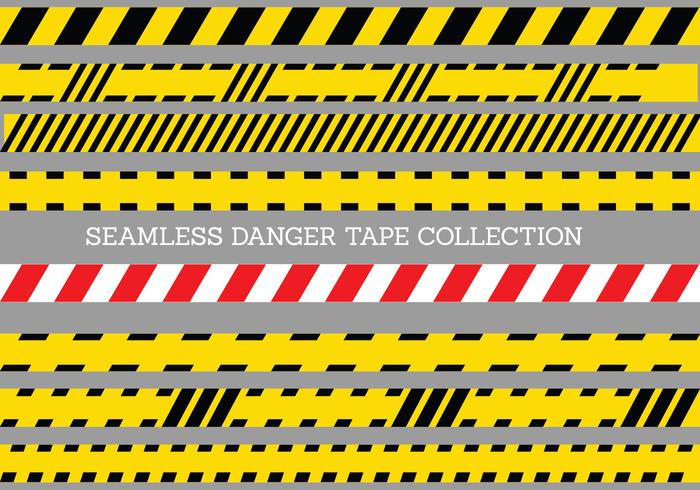Seamless Danger Tape Template vector