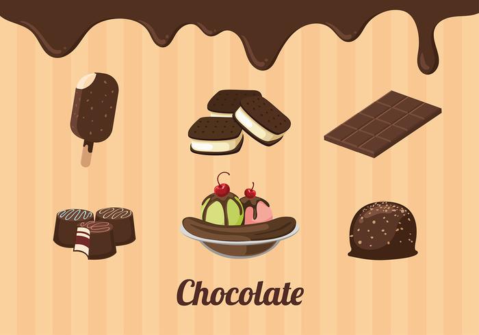 Chocolate Producto vector gratuito