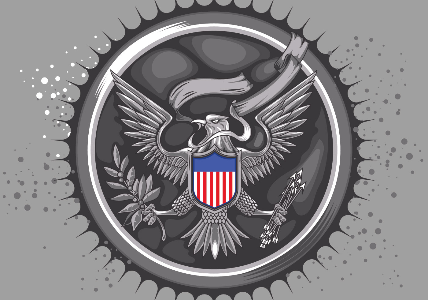 American Silver Eagle Vector 143570 Vector Art at Vecteezy