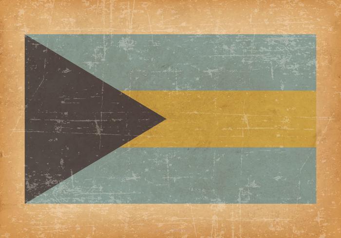 Bahamas Flag On Old Grunge Background Bahamas Flag On Old Grunge Background