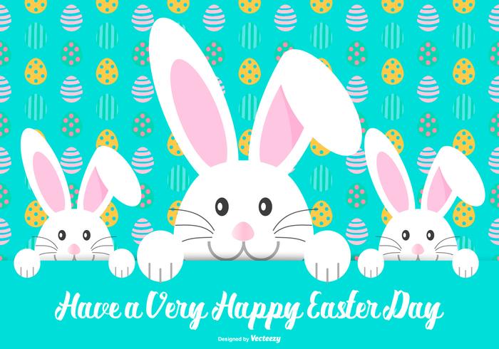 Cute Happy Easter Illustration vector