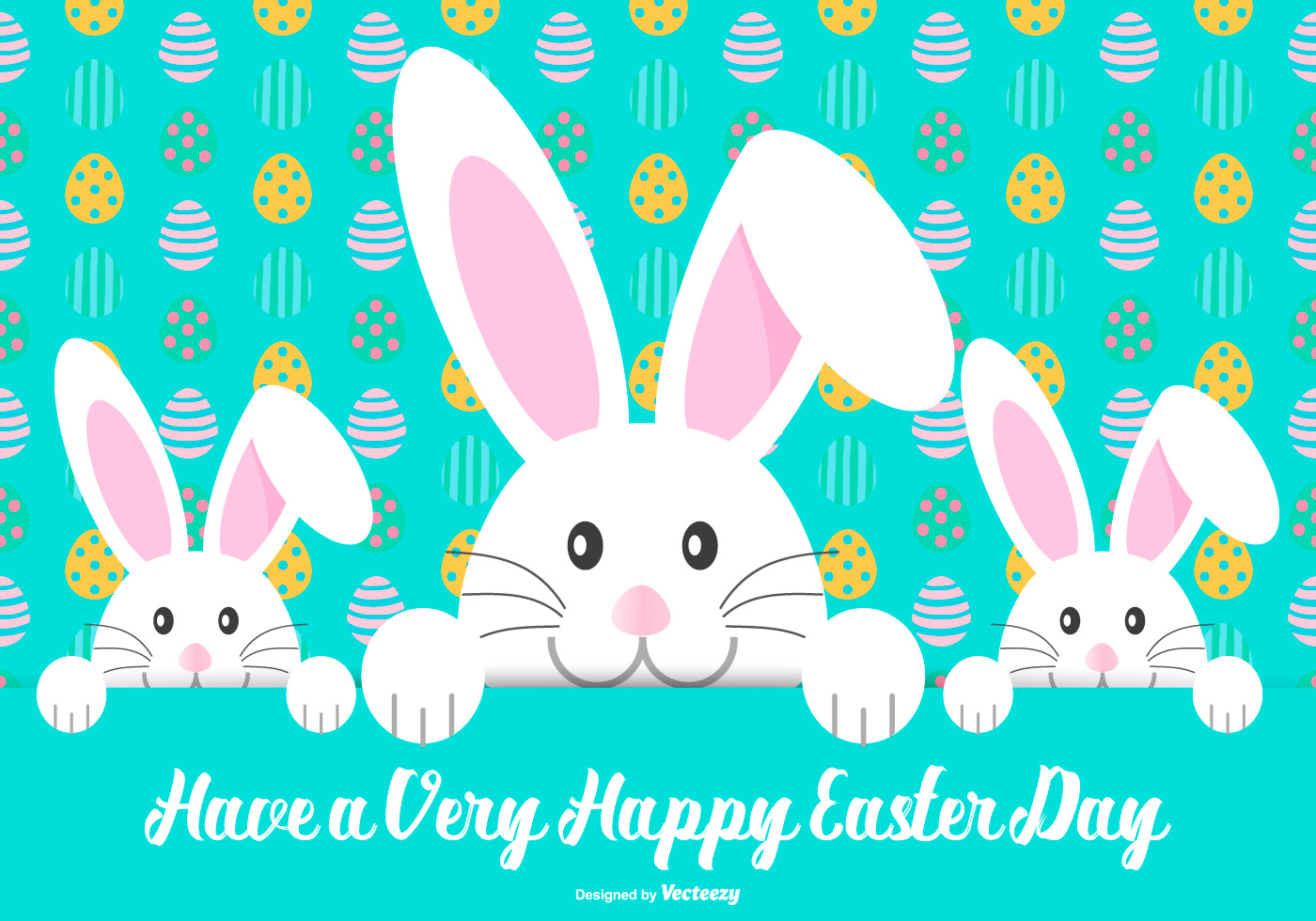 Cute Happy Easter Illustration 143603 Vector Art at Vecteezy