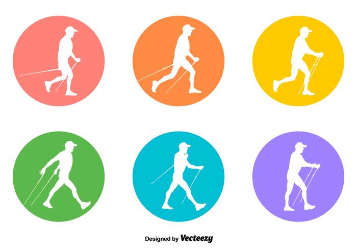 Vectorial Signs Nordic Walking vector