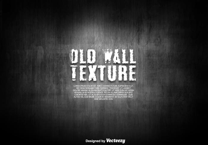 Old Dark Wall Texture - Vector