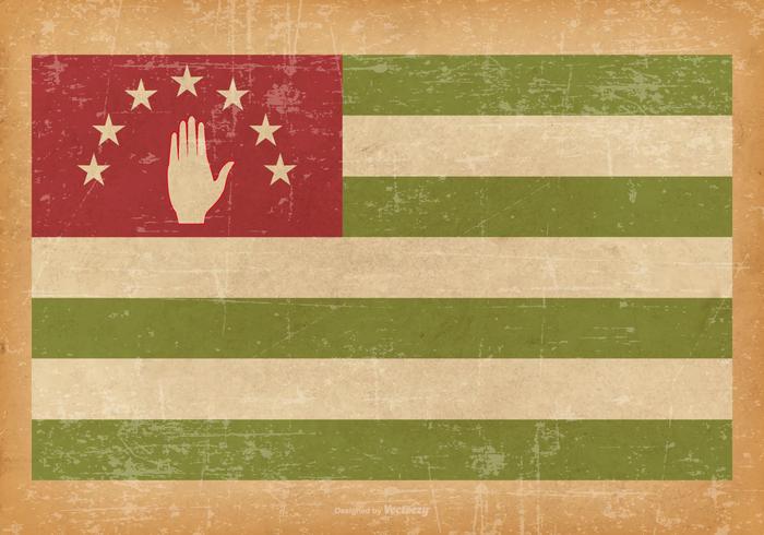 Abkahazia Flag on Grunge Style Background Abkahazia Flag on Grunge Style Background