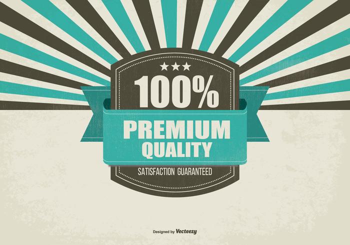 Antecedentes de calidad premium retro promocional vector