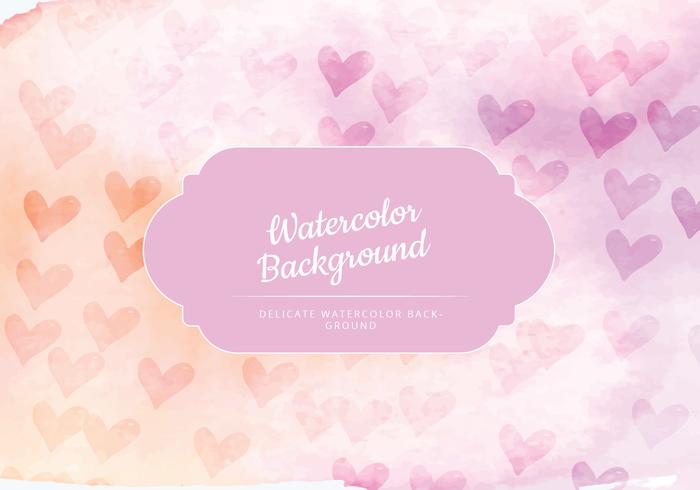 Vector Feminine Watercolor Background