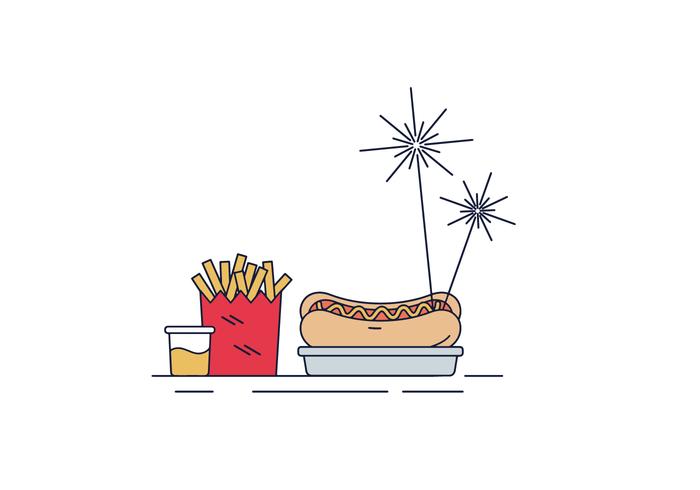 Hot Dog Vector