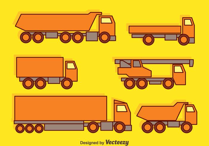 Trucks Collection Vector Trucks Collection Vector