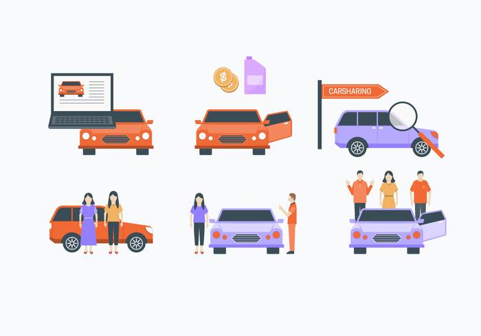 Carpool Element Collection vector