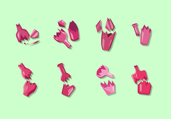 Pink Broken Bottle Free Vector Pink Broken Bottle Free Vector