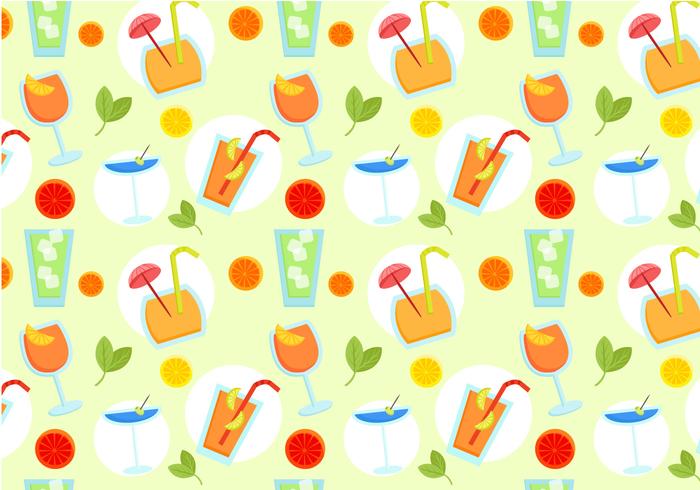 Free Beverages Pattern Vectors