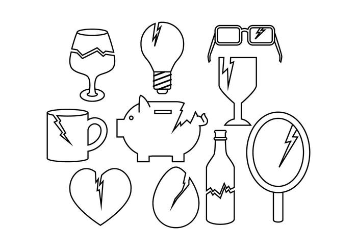 Free Broken Things Icon Vector