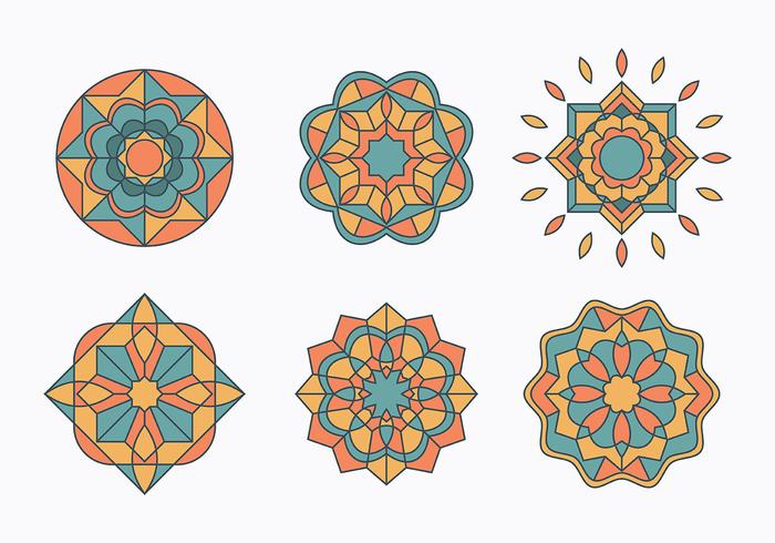 Islamic Ornaments Set vector