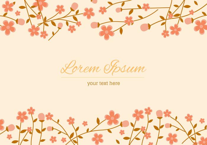 Peach Blossom Background vector