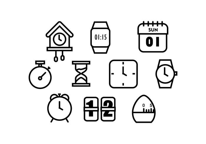 Time Icon Vectoer vector